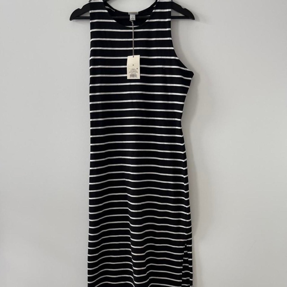 A New Day Maxi Dress Womens M Striped